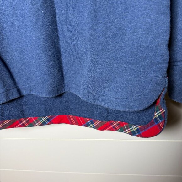 VINEYARD VINES- Size Small, Plaid Trim, 1/4 Zip Sweatshirt - Picture 6 of 10